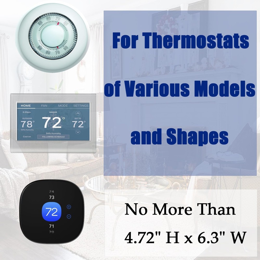 Thermostat Lock Box Cover Large with Key...