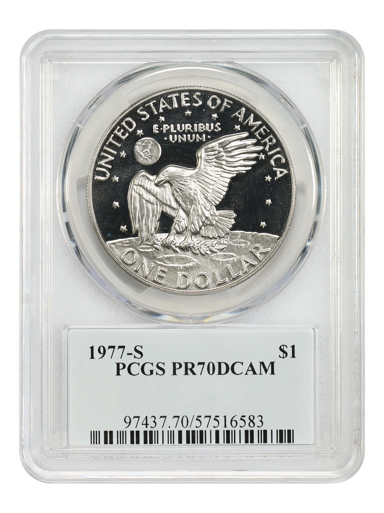 1977-S $1 PCGS PR70DCAM - Ike Dollar