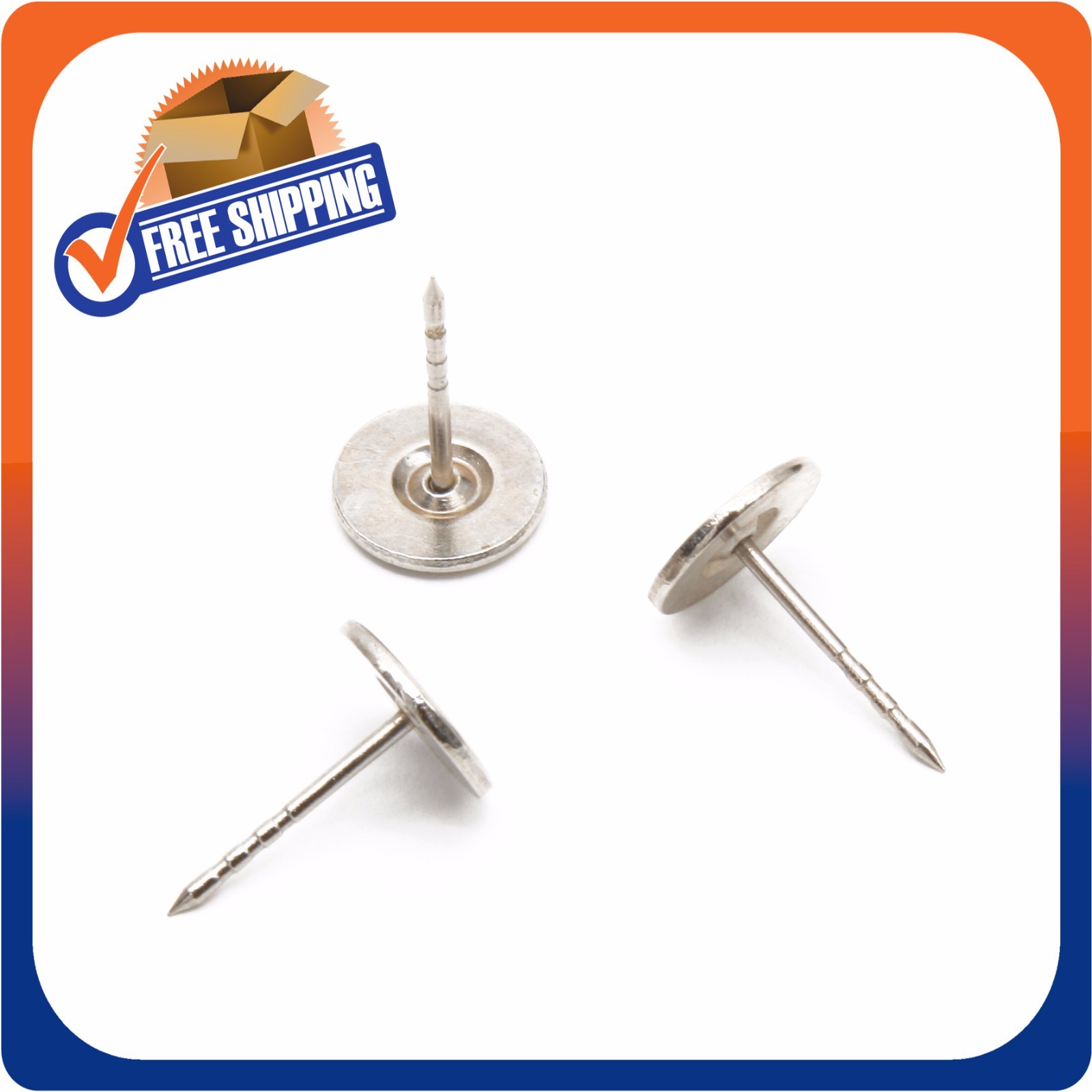 500 FLATHEAD PINS FOR SECURITY TAGS CHECKPOINT COMPATIBLE EAS LOSS PREVENTION