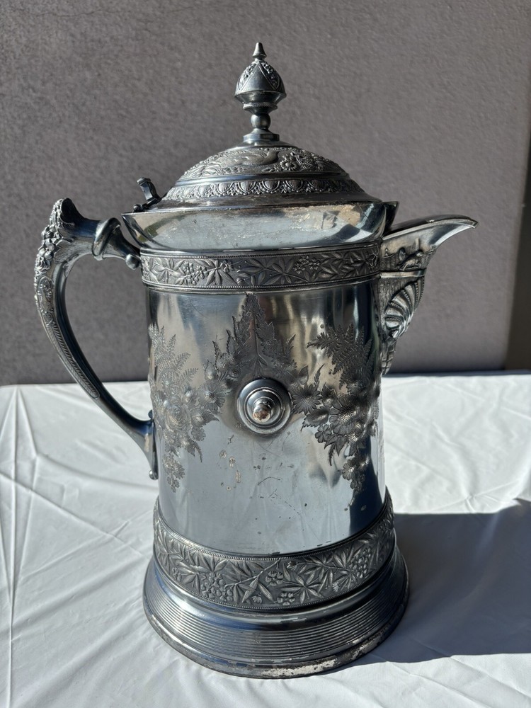Meridian Silver Plate Pitcher 1868