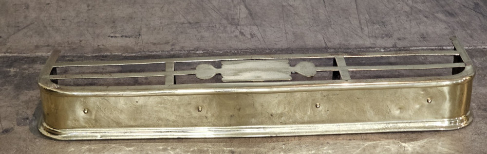 Brass  Fireplace Fender with  Designs