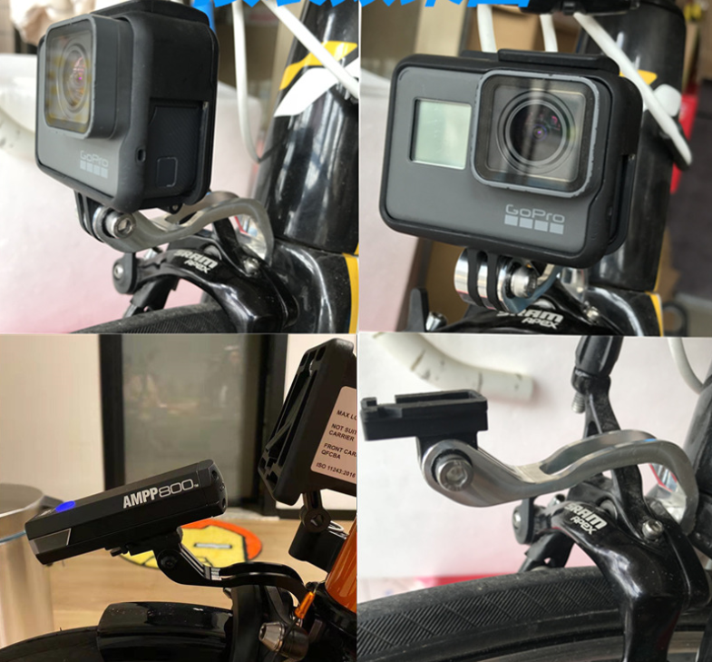 Light bracket Mount Torch / GoPro 2 3 holder junction For Brompton bike fork
