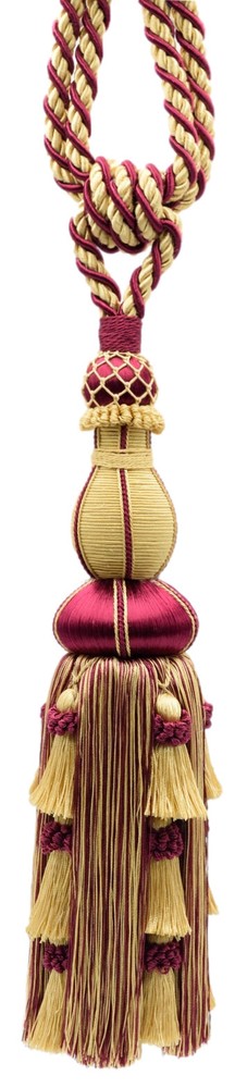 DÉCOPRO Large Elegant Tassel Tieback, Color# 1253 [Sold Individually]