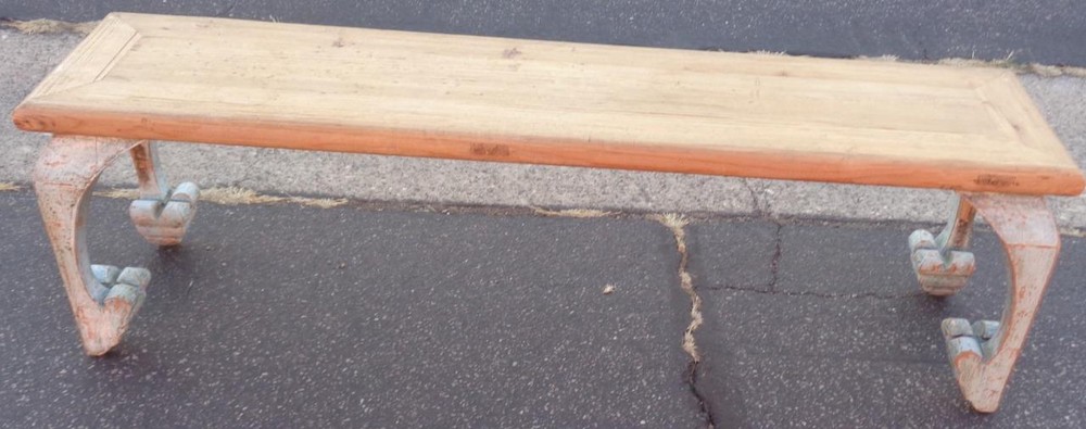 Solid Wood Bench – Great Design Style – VGC – UNIQUE BENCH – READY TO USE