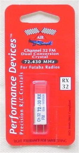 Futaba 72Mhz FM Dual Conversion Receiver Crystal -CH32