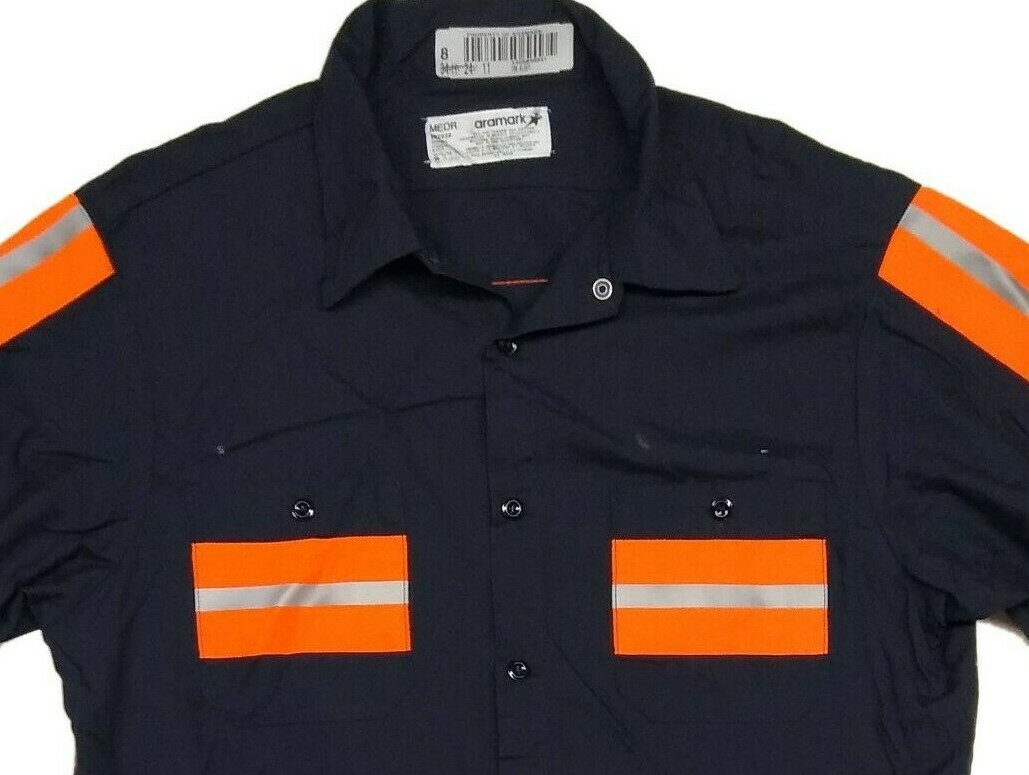 Used Work Shirts High Visibility Hi-Vis Reflective Safety Uniform Towing