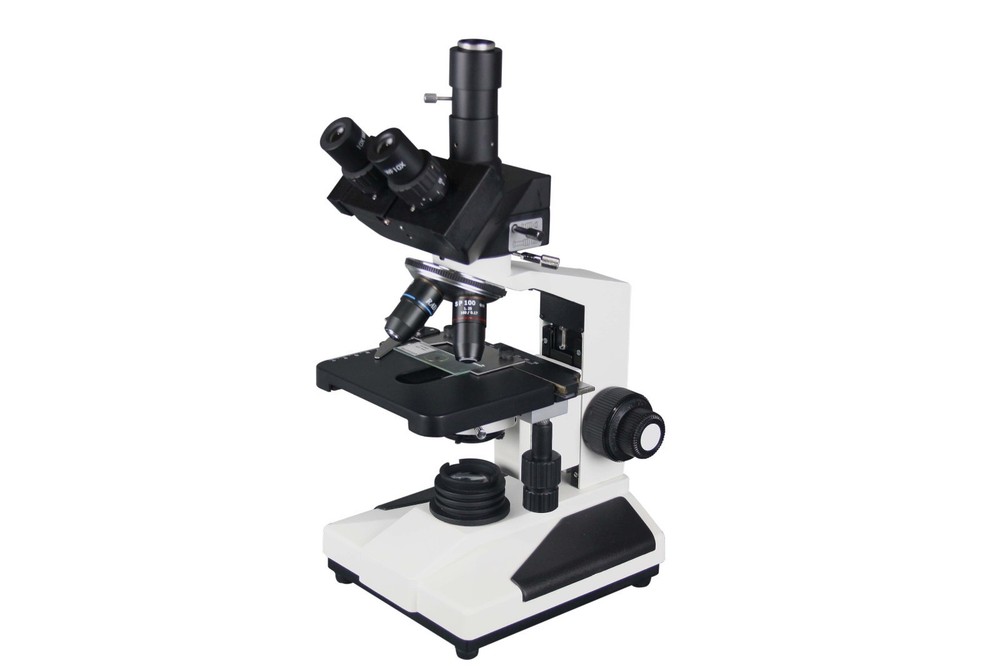 Professional Trinocular Phase Contrast Microscope w Geological Polarizing Kit