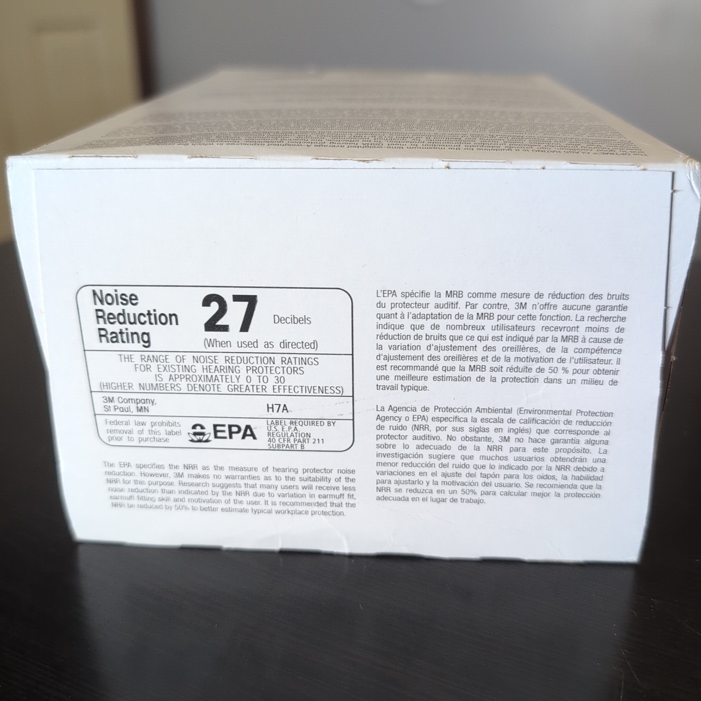 3M H7A Peltor Optime 101 Over-The-Head Ear Muffs Noise Reduction Safety