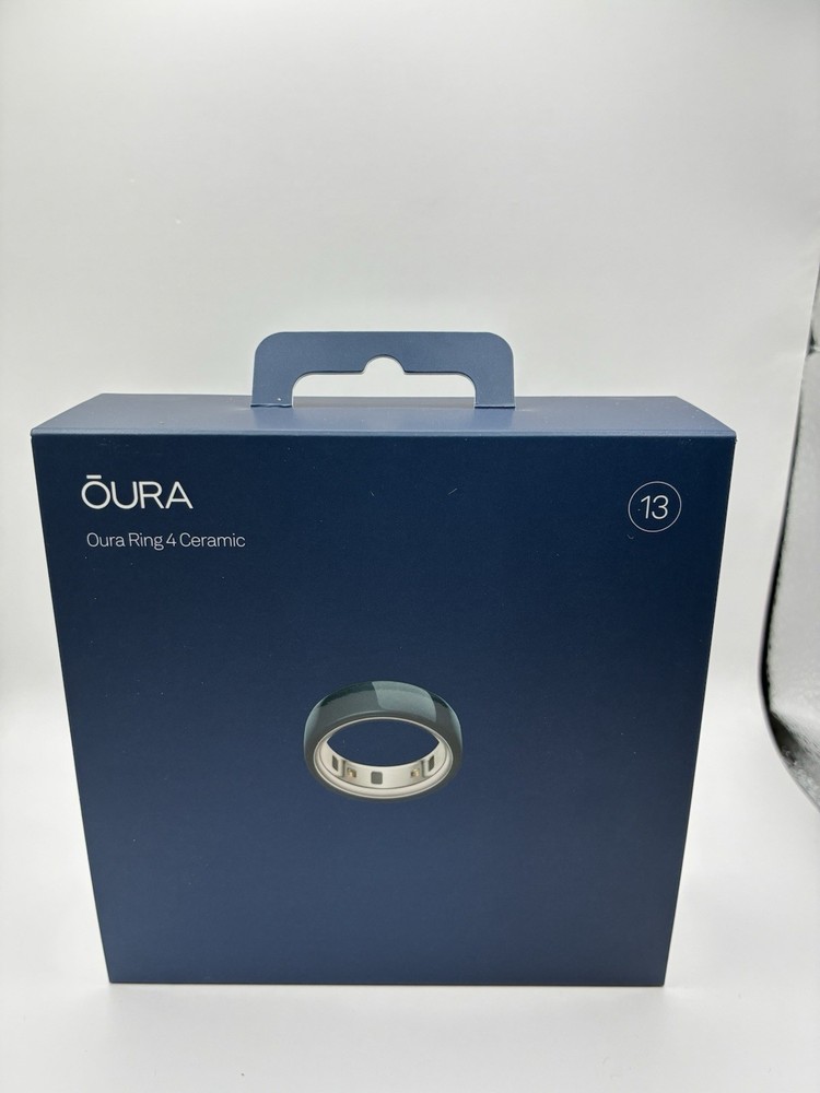 NEW Sealed Oura Ring Gen 4, Ceramic Size 13 Activity Tracker Midnight Blue Color