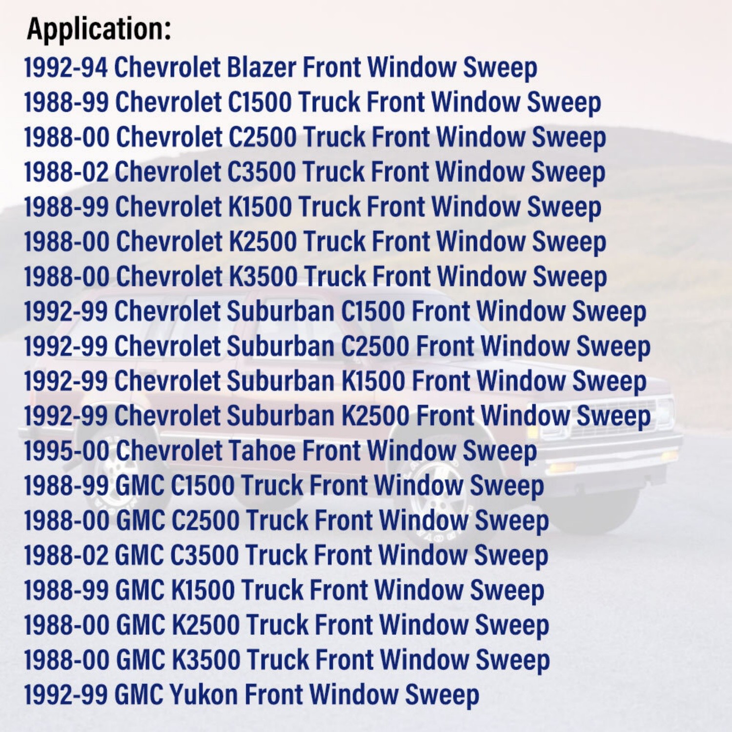 4PCS Fit Chevy Truck Inner & Outer Window Sweep Felt Trim Seal Weatherstrip