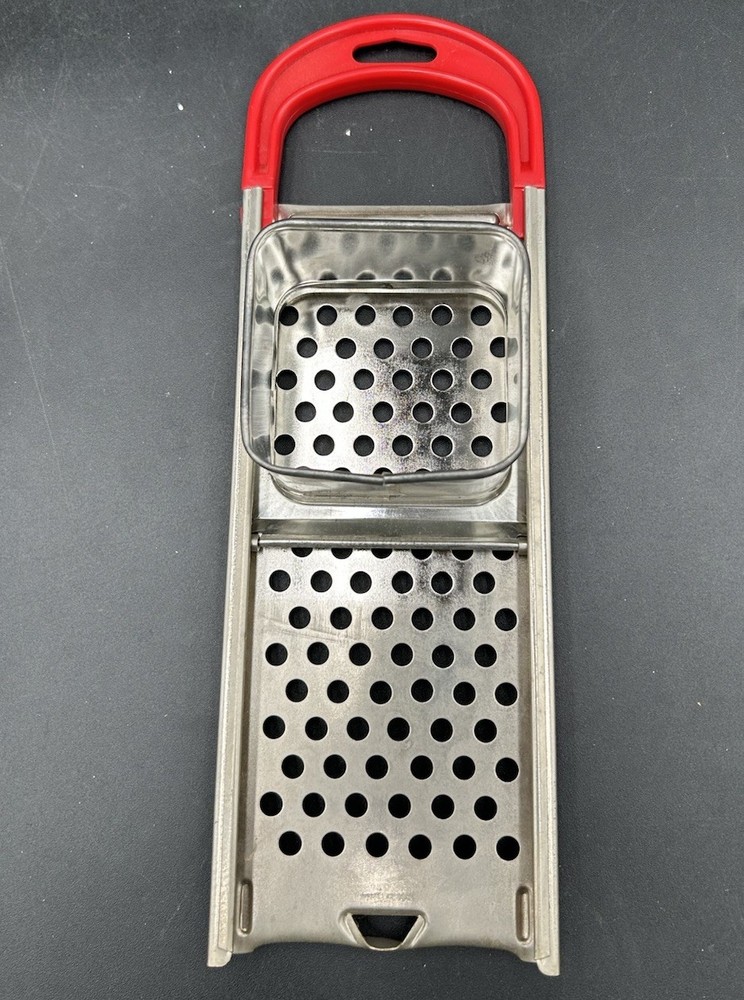 Vintage Spactzle Maker Small Dumplings Grader Pasta Maker Red Handle
