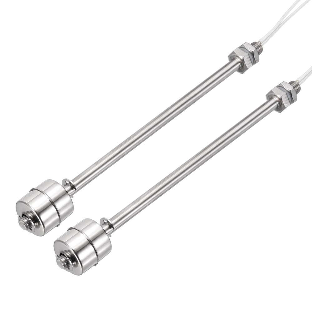 Float Switch 200mm Rod 0.5A Vertical Single Float for Pump/Alarm 2 Pcs