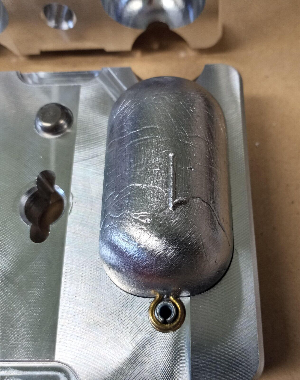 Cod Sinker / Deep Drop Weight Production Mold 1 LB ( 10 Cavity ) Aluminum CNC