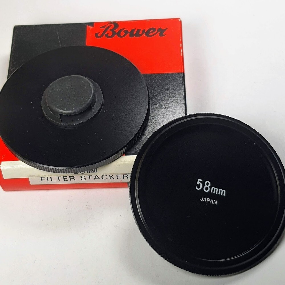 58mm Metal Stack Filter Cap Set To Stack Protect Store Case 58 mm E58 Japan E-58