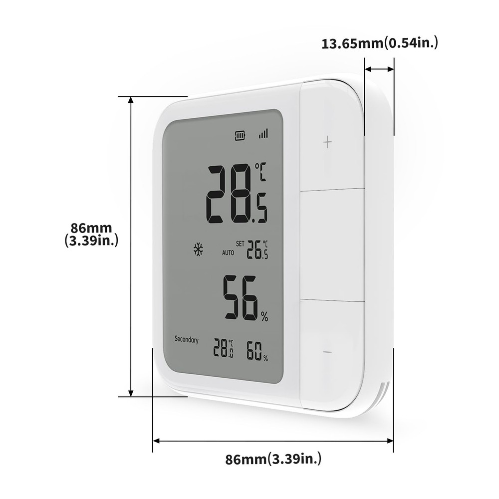 Aqara Thread/Zigbee Smart Climate Sensor W100,Temperature and Humidity White