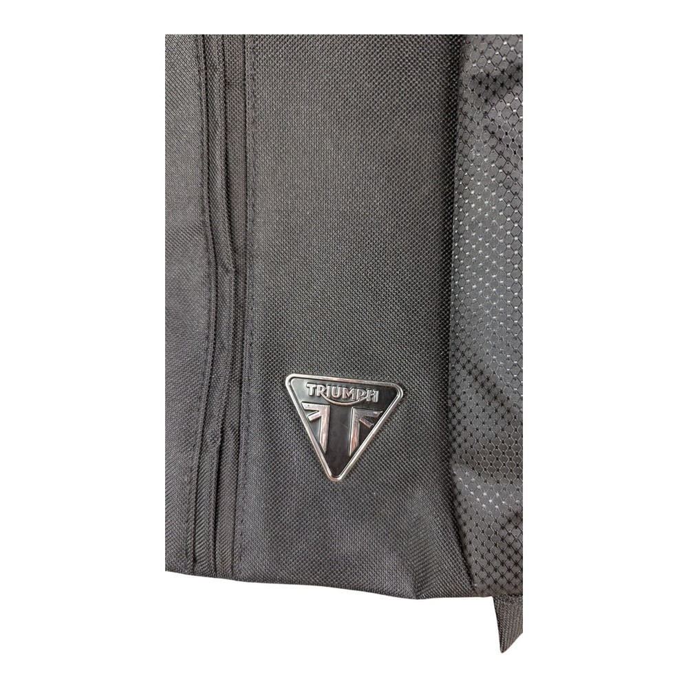 Triumph Motorcycle Backpack Black with Rain Cover