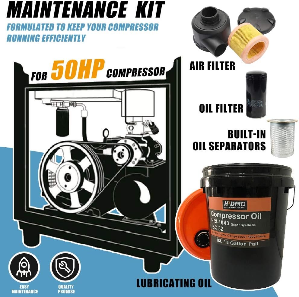 50HP Maintenance Kit Air Replacement Part Rotary Screw Air Compressor Pump