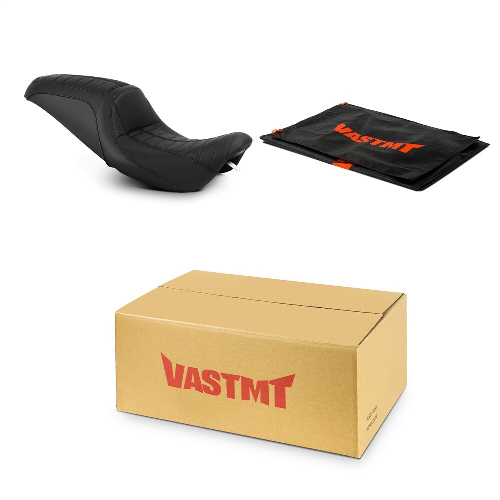 Black Stitch Front Rear Seat For Harley Road King Street Glide Models 1997-2007