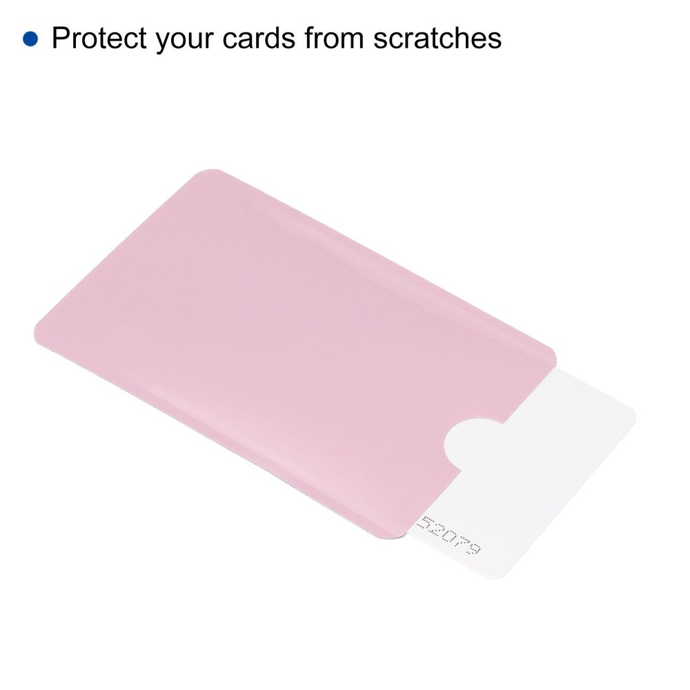 15Pcs RFID Blocking Credit Card Sleeves Protector NFC Holder Pink