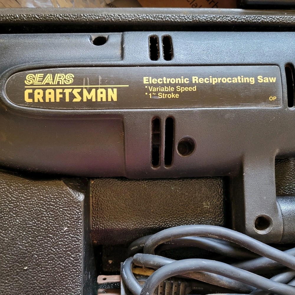 SEARS CRAFTSMAN Electric Reciprocating Saw & Case Variable Speed 1" Stroke
