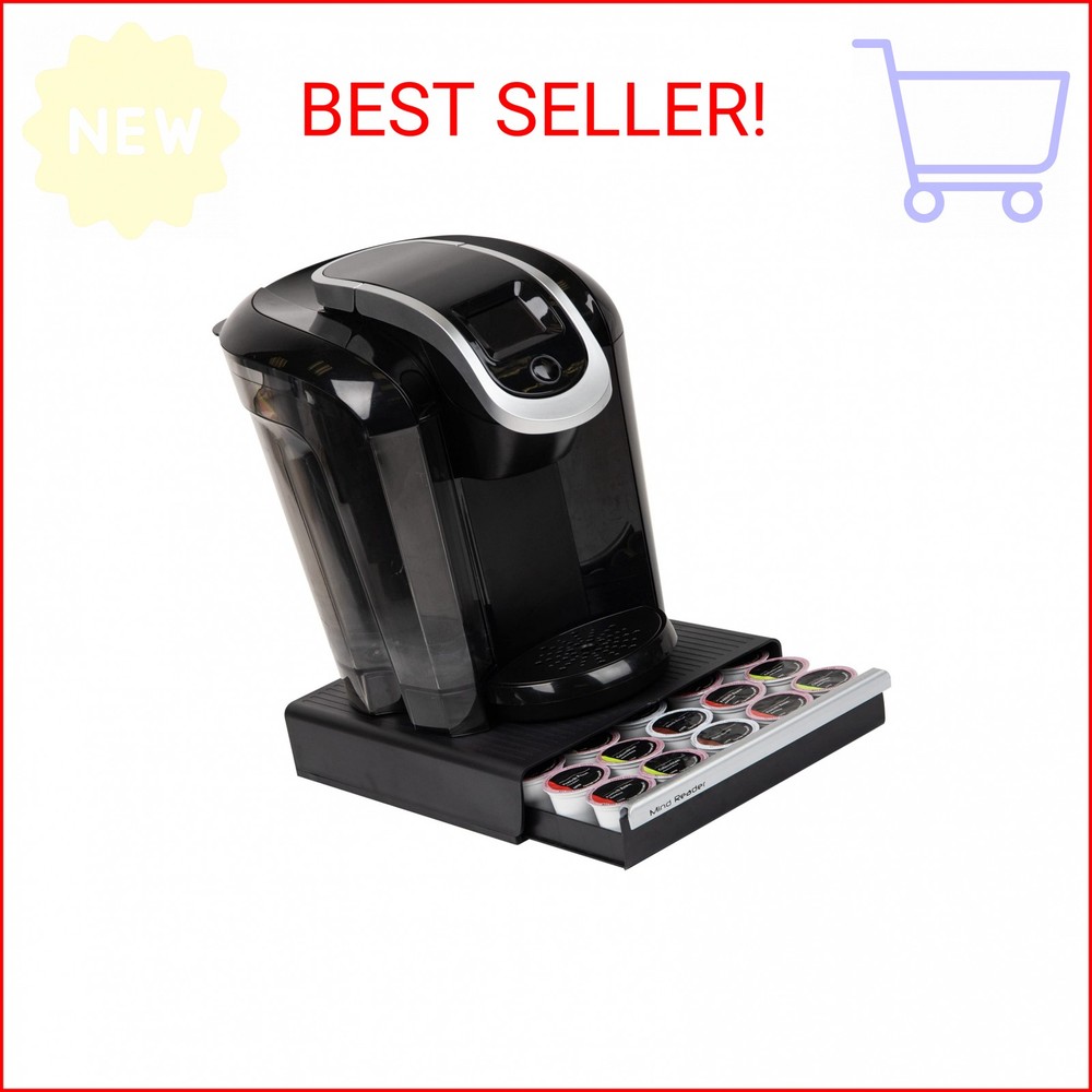 Mind Reader Single Serve Coffee Pod Drawer, 30 Pod Capacity, Countertop Organize