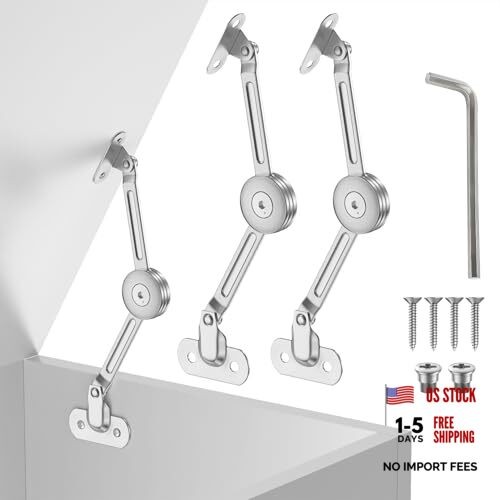 2 Pack lid Fixed Hinges for 50 lb Wooden Boxes, Toy Box 2 pack lid fixed hinges