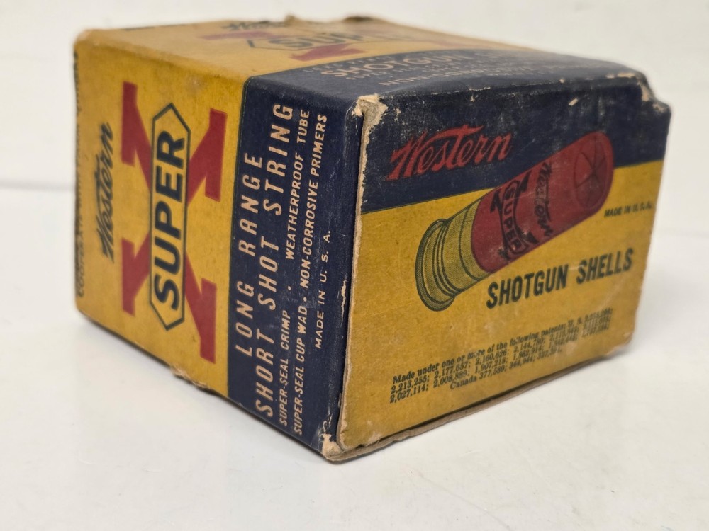 Empty Western Super X 20 Ga Shotgun Shell Box