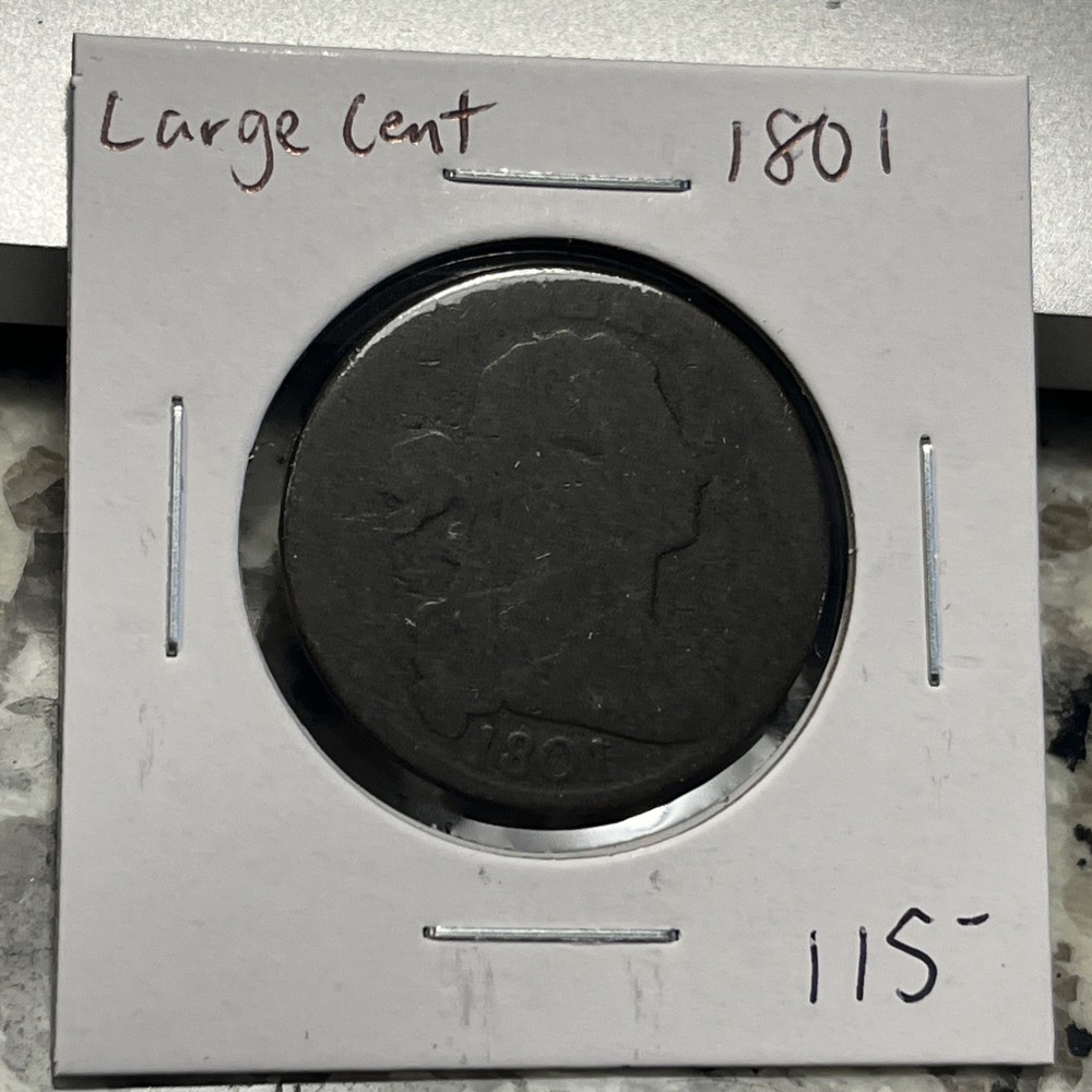 1801 Large Cent Copper Coin Collection Early Type Coin
