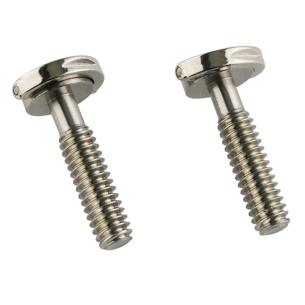 E-outstanding D Ring Hinged Screw 2PCS 1/4-20 Thread D-Ring 26mm, Silver