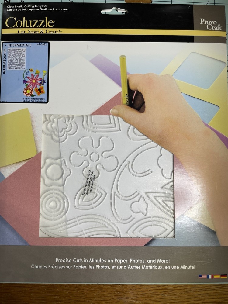 Coluzzle complete system: many templates,swivel knife,replacement blades & book