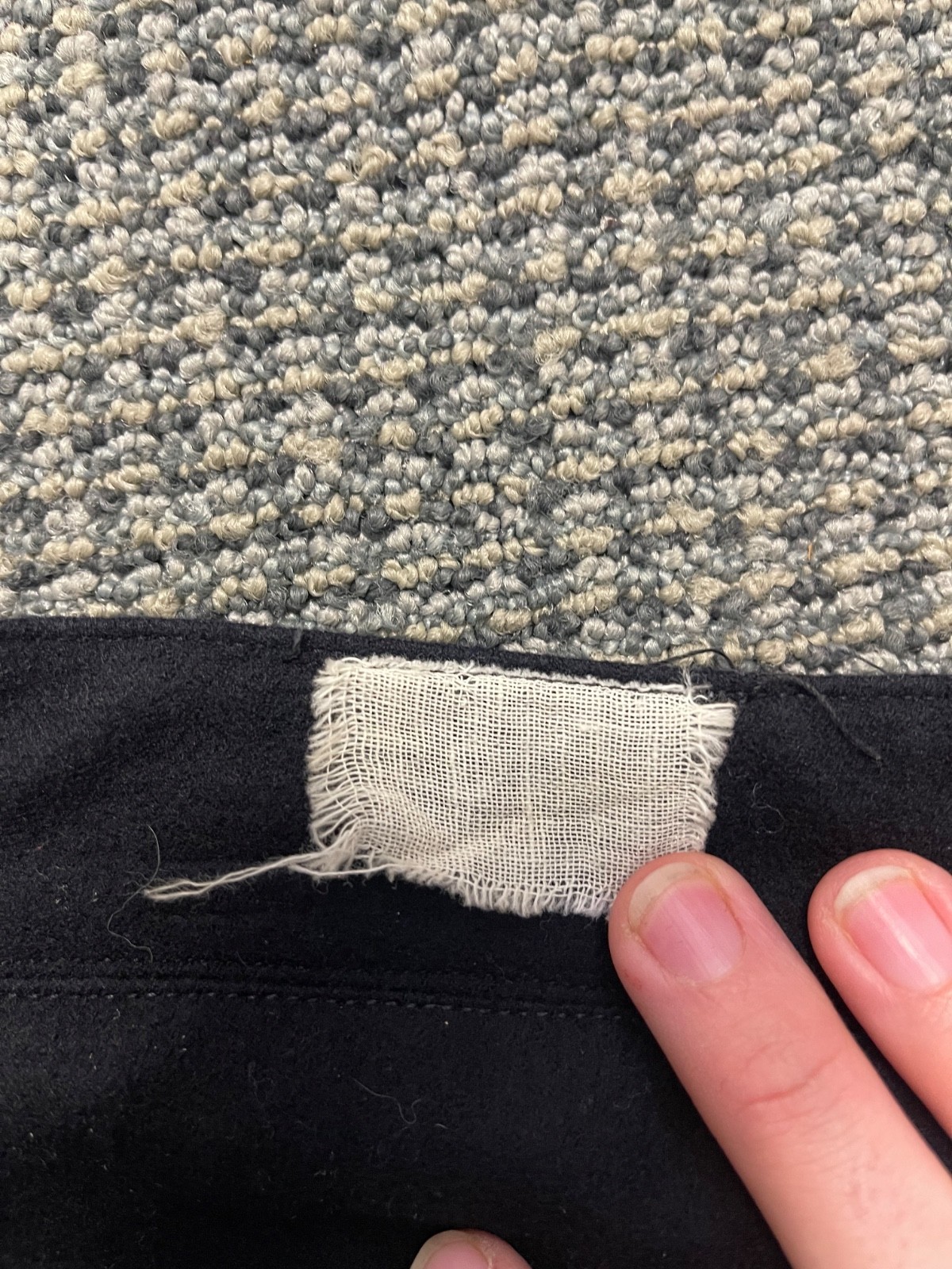 US Navy Sailor 1940s Wool Pants Naval Clothing Factory Trousers Black Buttoned