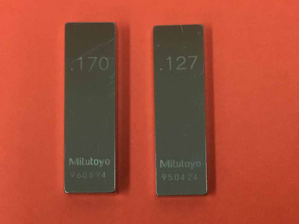 Mitutoyo - .127 & .170 - Gage Blocks