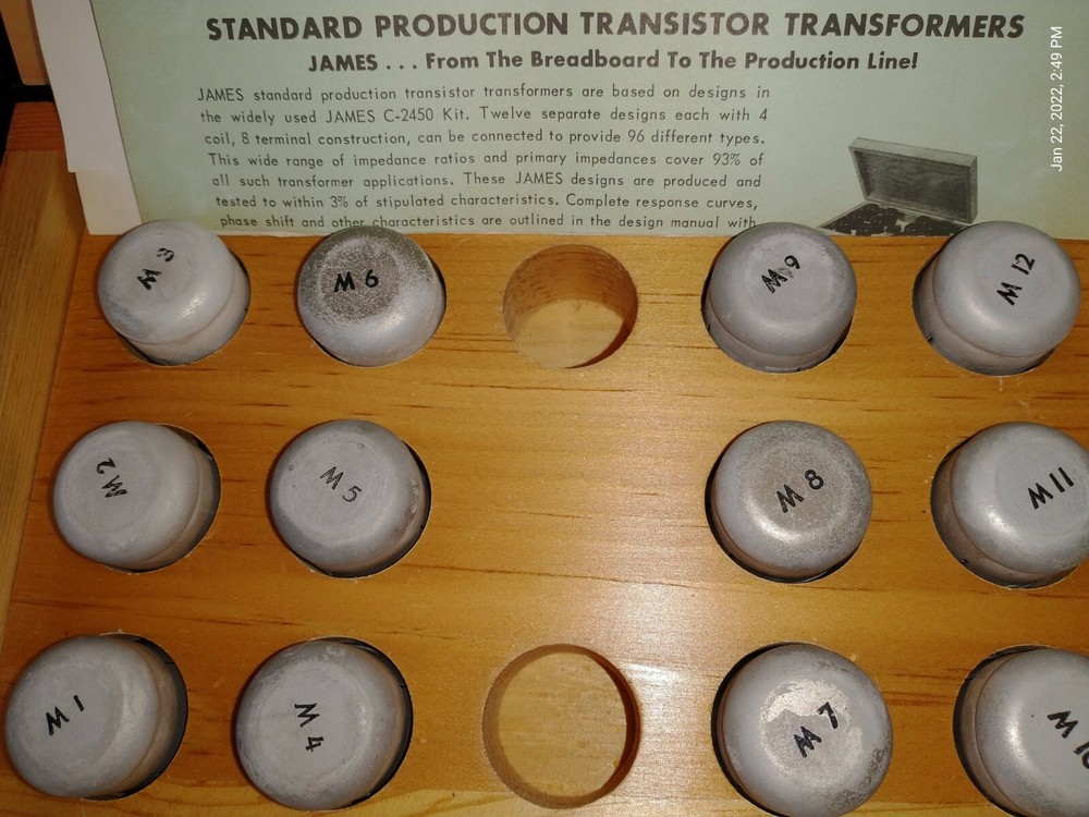 12 NOS James Audio Input Transformers-