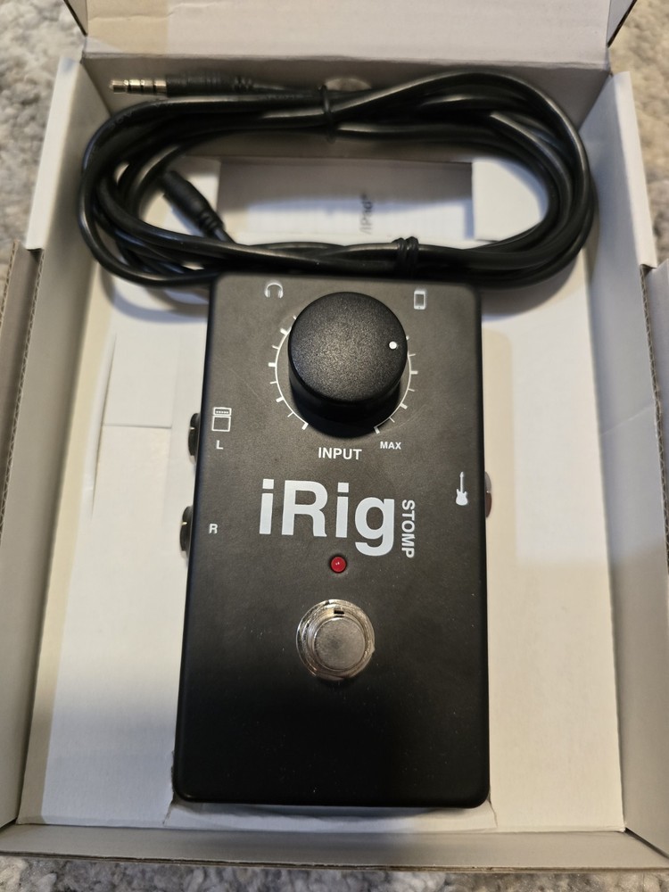 IK Multimedia iRig Stomp iOS Stompbox Guitar Interface EX