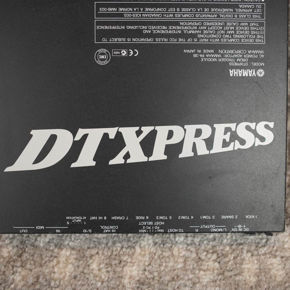 YAMAHA DTXPRESS Drum Trigger Module Electronic Drums w/ Mount & Power Supply