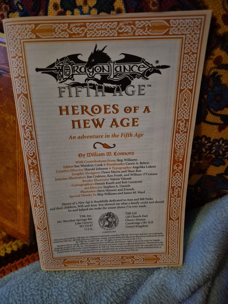 DragonLance Fifth Age Box Set 1998 AD&D TSR — Complete