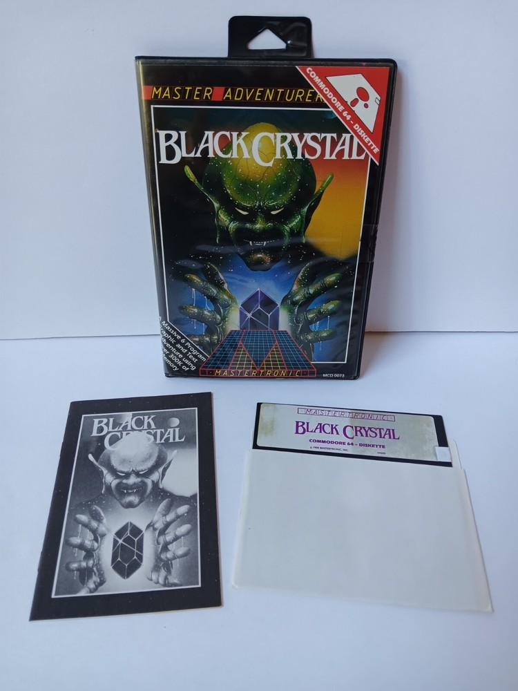 Commodore 64 Black Crystal Computer Game Software Tested/Works