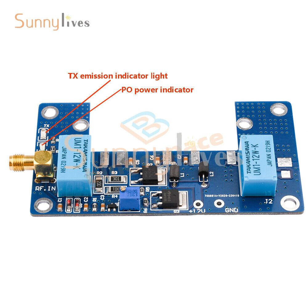 RF Power Amplifier Board Transceiver Circuit PCB Module For 1-5W Walkie-talkie