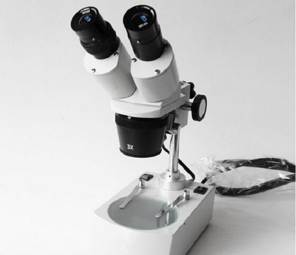1X 3X Objective Binocular Stereo Microscope PCB Lab Inspection Wide Field