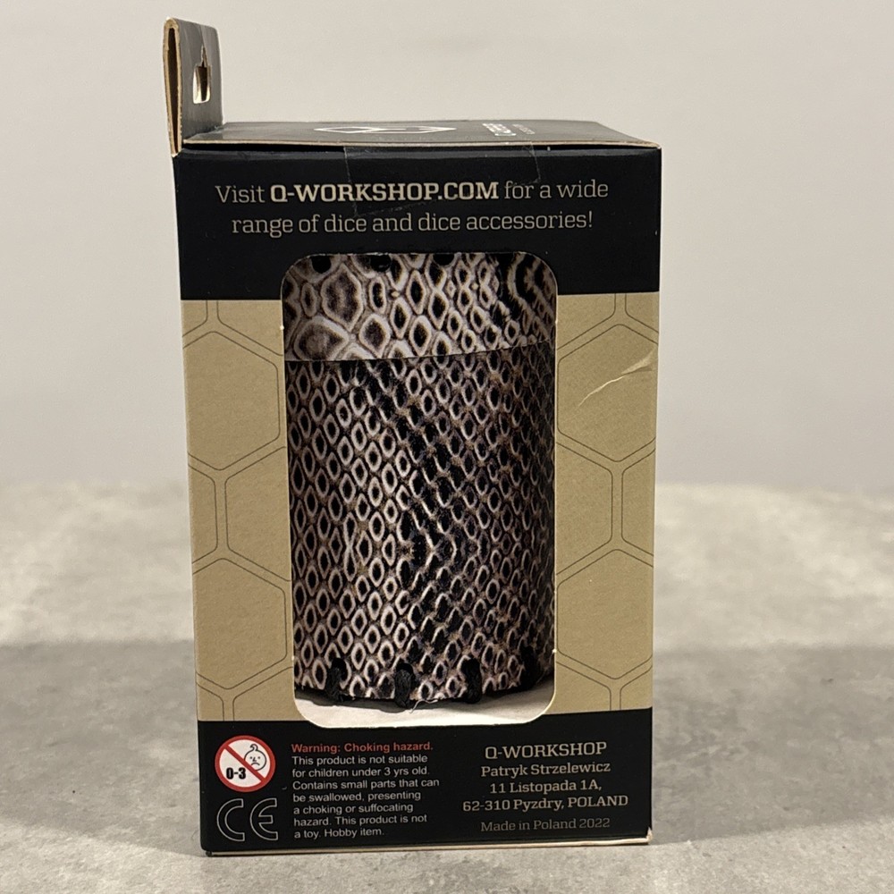 Q-Workshop Dice Accessory Dragonhide Dice Cup - DND - Genuine Leather Handmade