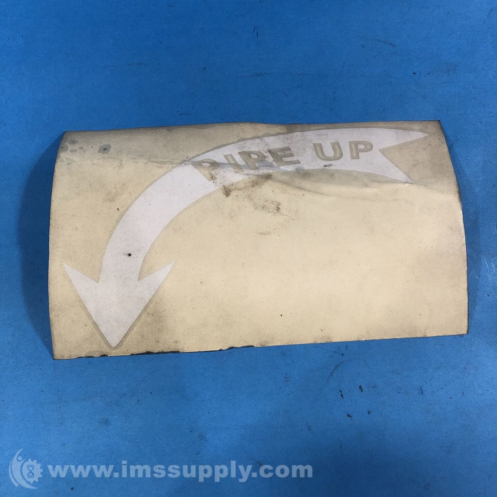 White Pipe Up Adhesive Graphic FNIP