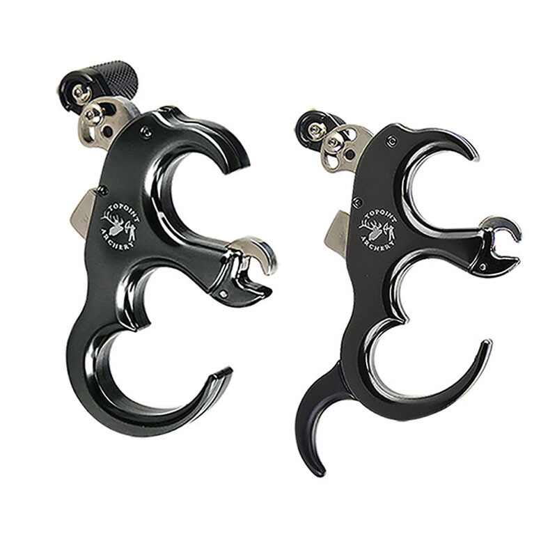 Compound Bow Release Aids 3 4 Finger CNC Thumb Trigger Caliper Archery TP420