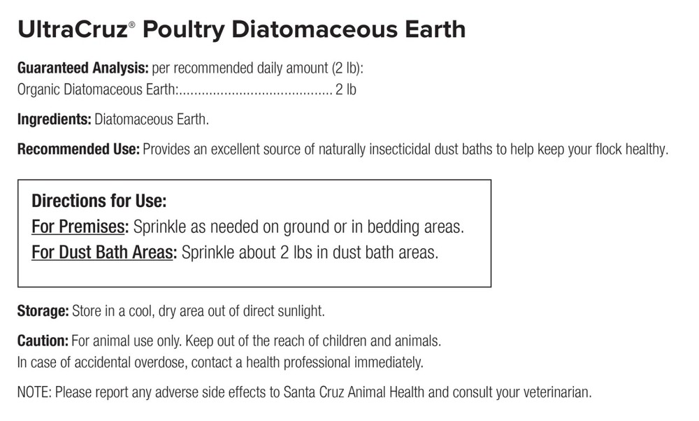 Poultry Diatomaceous Earth, 10 lb (NEW)