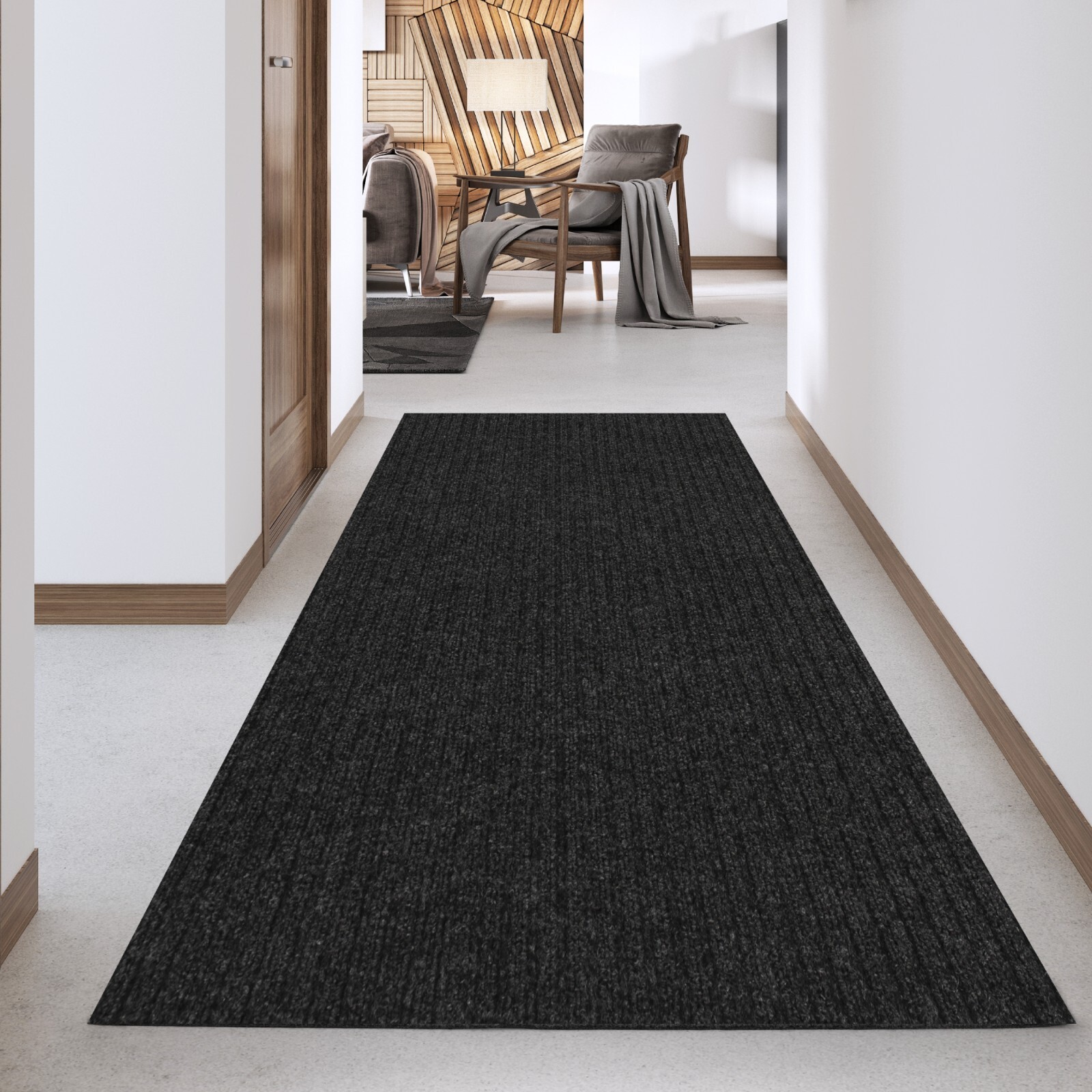 Runner Rug 2 x 6, 3 x 10 ft Hallway Non Slip Rubber Rugs for Kitchen Carpet