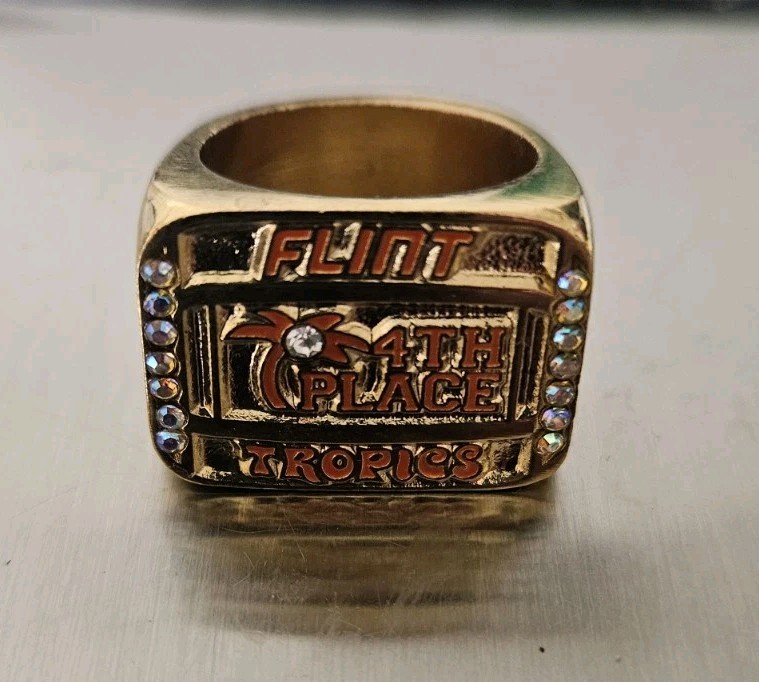 Flint Tropics Basketball Semi-Pro 4th Place Ring Jackie Moon Will Ferrell