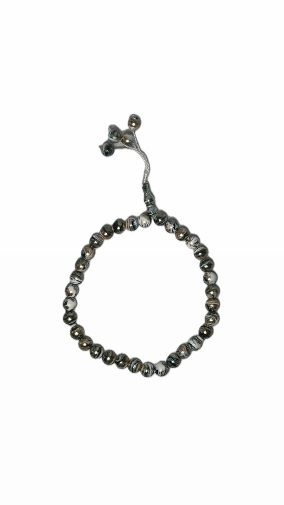 Teal Marble Prayer Beads