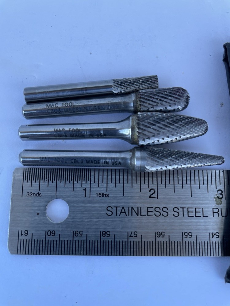 MAC Tools CB4S - 4 Piece Multi-Purpose Carbide Burr Set W/ Pouch
