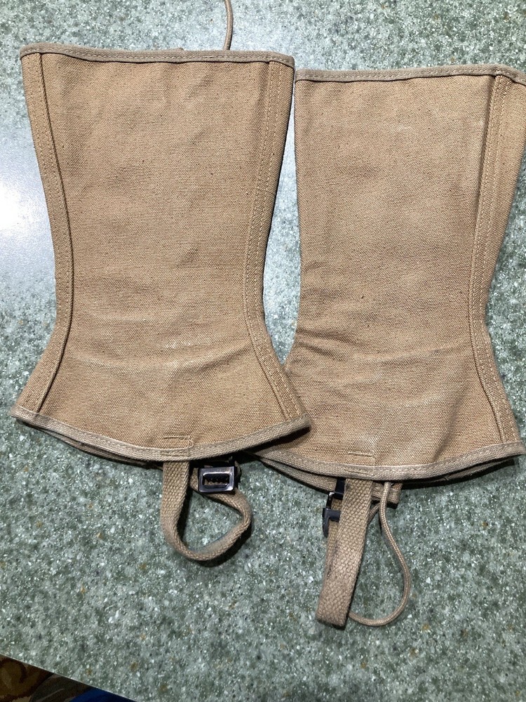 ORIGINAL WWII US USMC MARINE UNISSUED SURPLUS COMBAT FIELD LEGGINGS SIZE 4