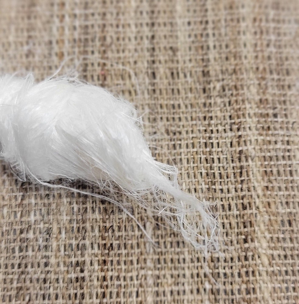Flax Strick, Bleached Bast Fiber, Approx. 2.5 oz Medium Coarseness