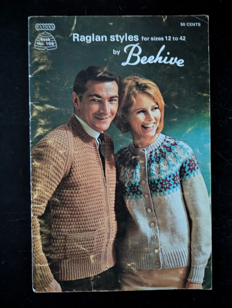 Vintage Beehive Patons Knitting Patterns Adults Sweaters 5 Booklets